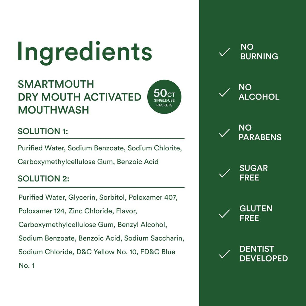 Travel Mouthwash Pack for Dry Mouth Relief - Moisturizing Oral Care