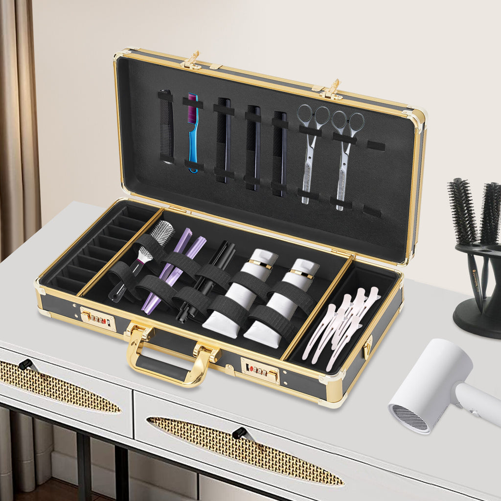 Large Portable Barber Travel Suitcase Organizer Case for Hair Trimmers