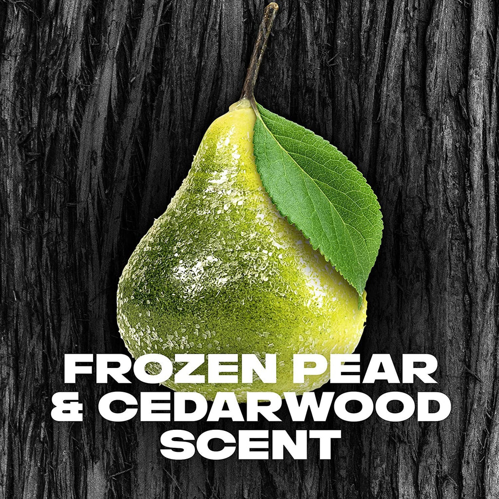 Men's Deodorant Body Spray with Pear & Cedarwood - 150ml x 3 Pack