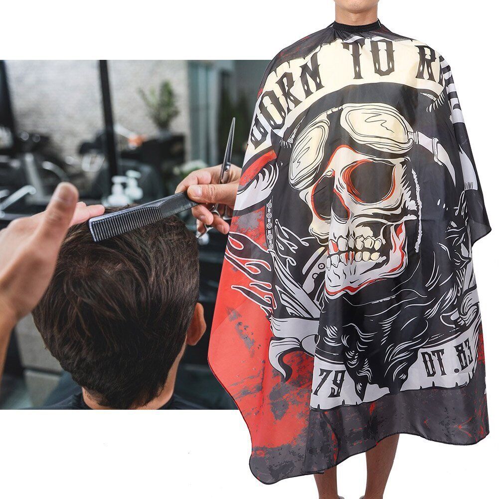 Adult Hair Cutting Cape with Transparent Window and Adjustable Clips - Salon Barber Gown