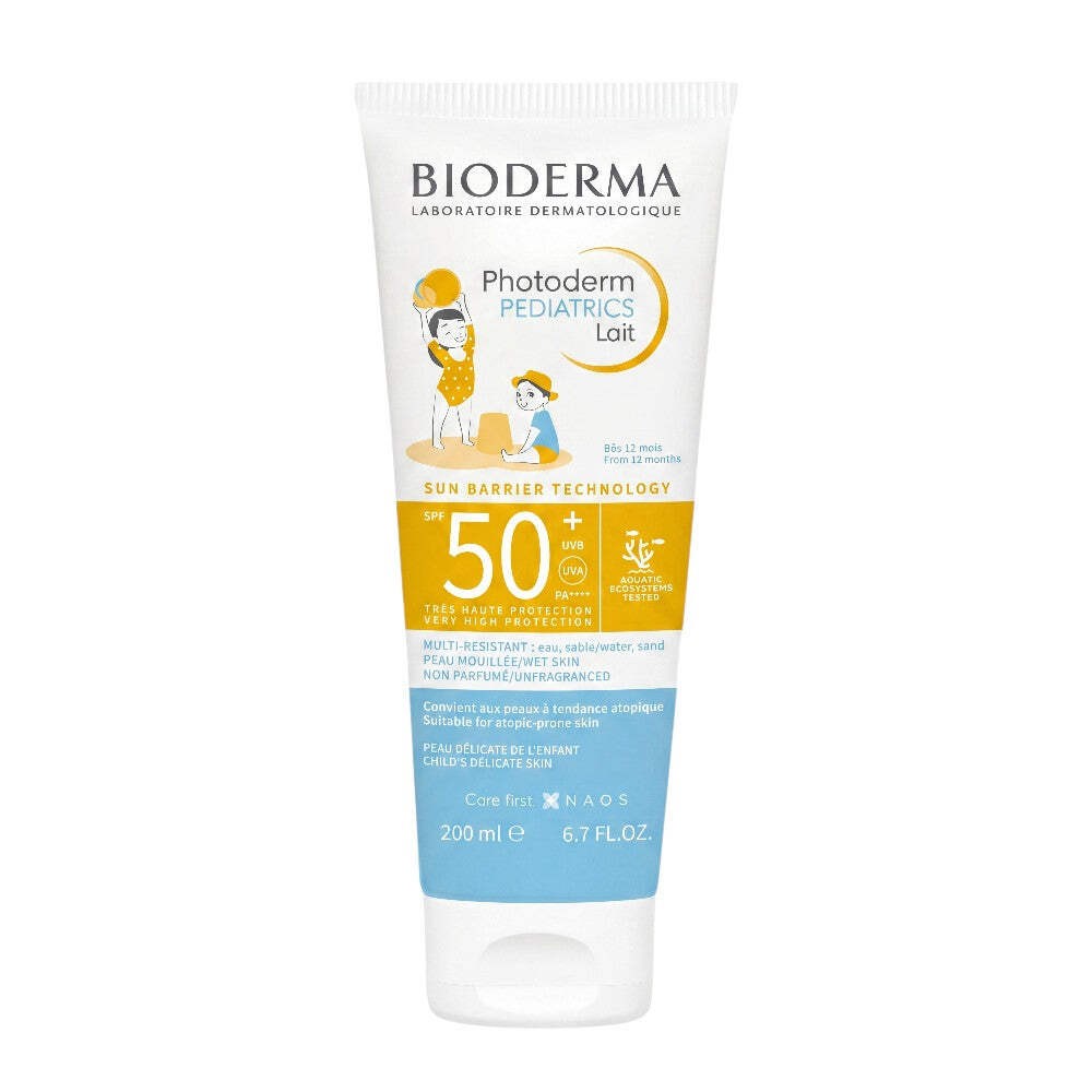 Bioderma Photoderm Pediatrics SPF50+ Sun Lotion 200ml - Family Friendly & Fragrance-Free