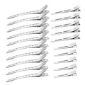 40pcs Metal Duck Billed Hair Clips Set for Styling Silver