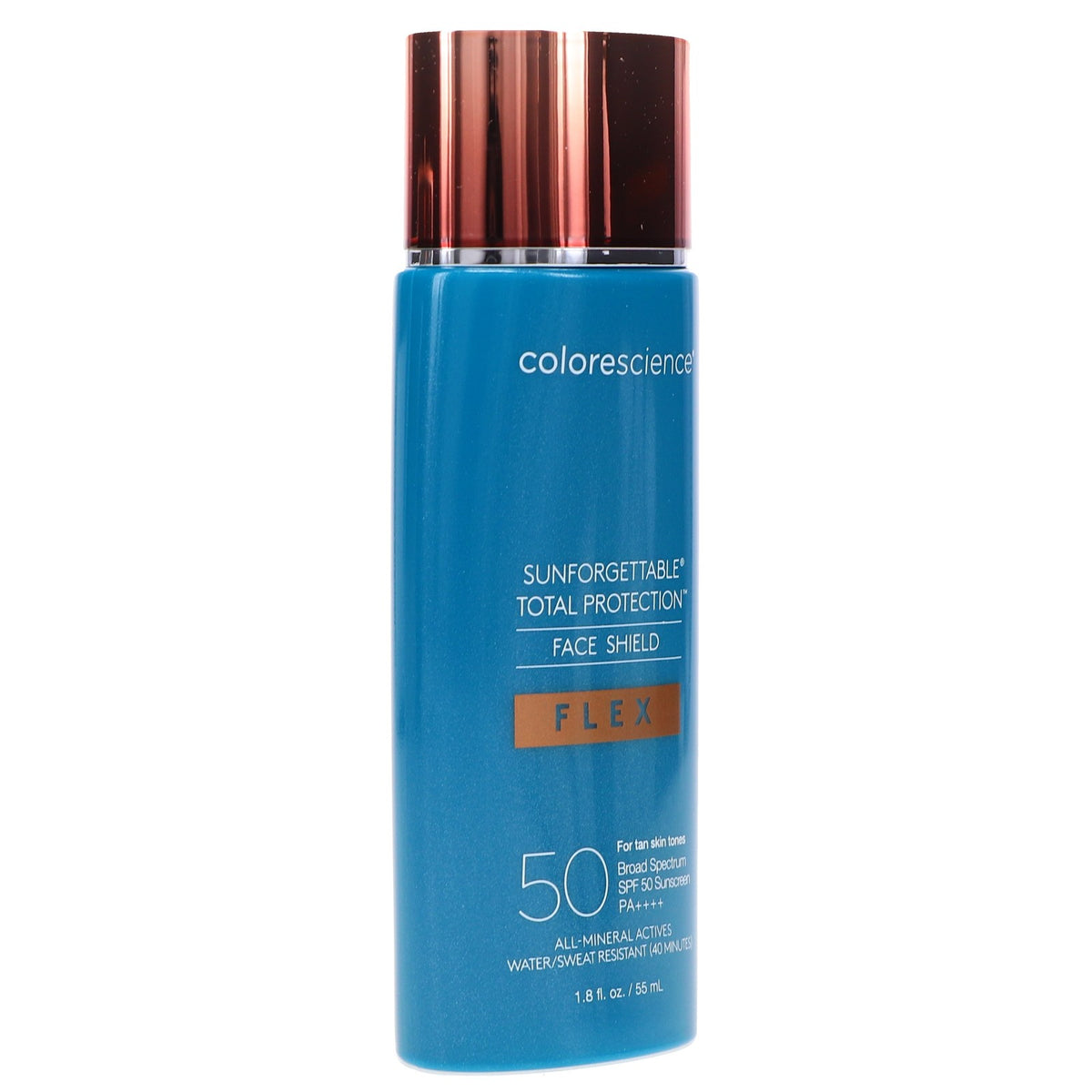 SPF 50 Mineral Sunscreen Face Shield Flex Tan - Water-Resistant, Broad Spectrum