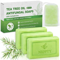 Antifungal Soap Bar with Tea Tree & Eucalyptus - 3 Pack, Deep Cleansing