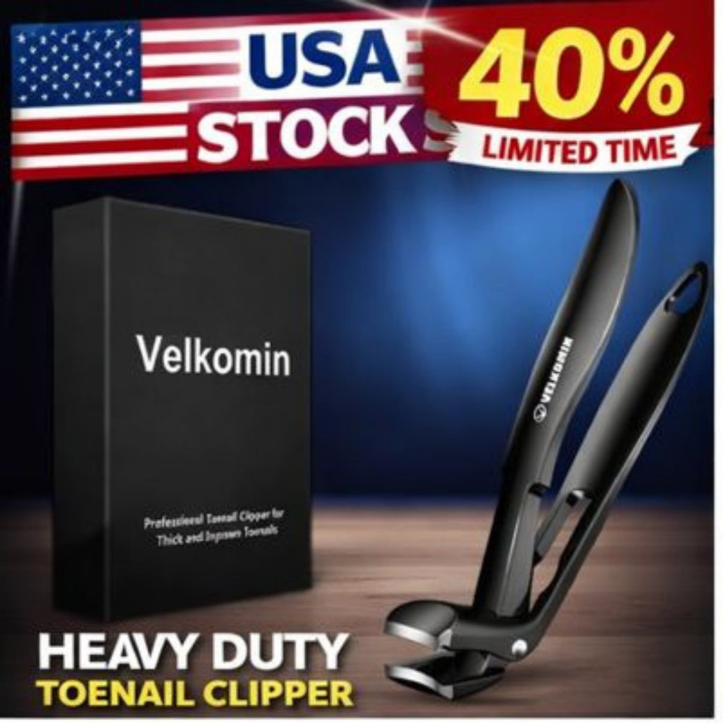 Heavy-Duty Toenail Clippers for Seniors - Wide Jaw & Ultra-Sharp Angled Head