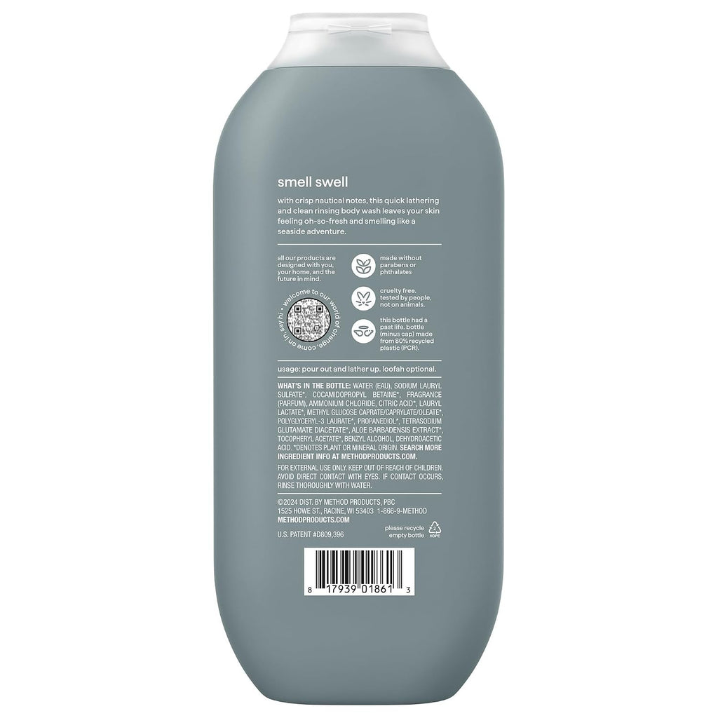 Men's Body Wash 18oz - Sea + Surf Scent, Gentle & Moisturizing