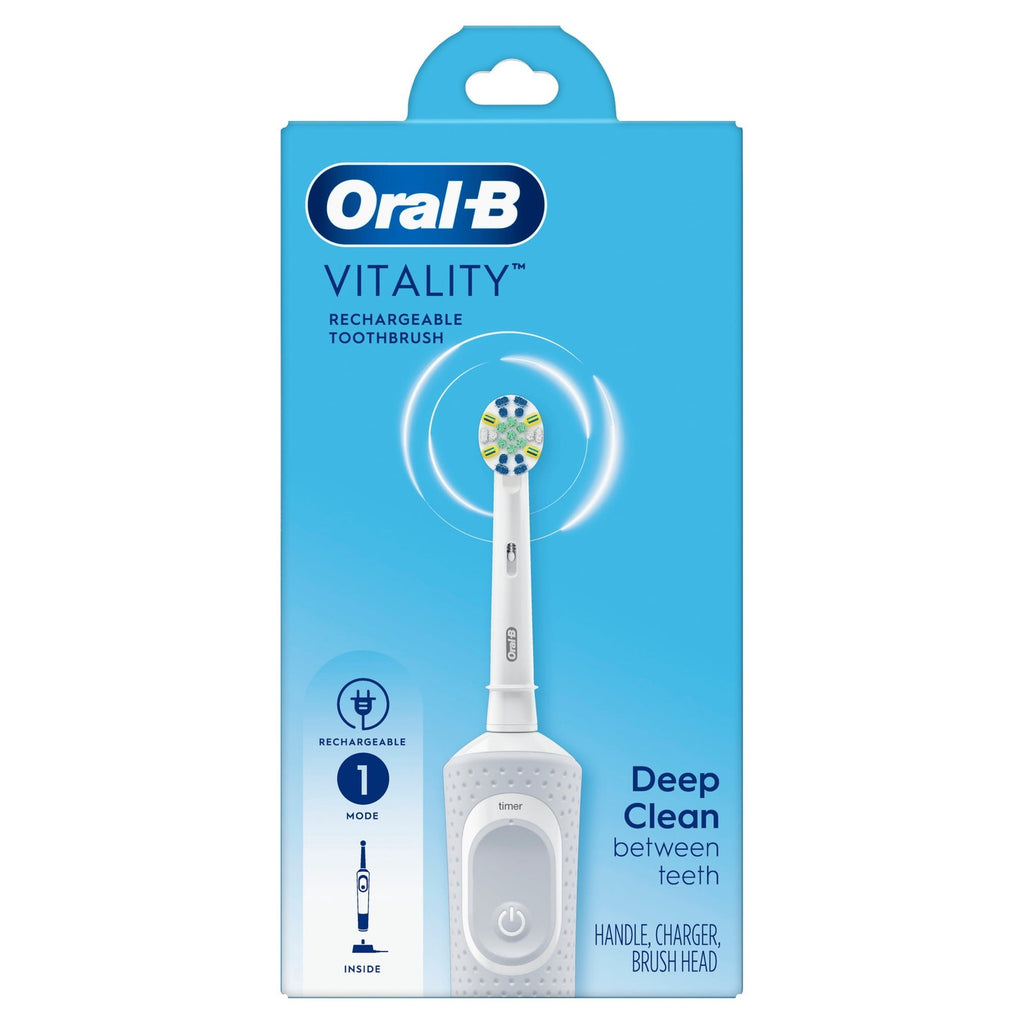 Rechargeable Electric Toothbrush with FlossAction Brush Head - Deep Cleaning