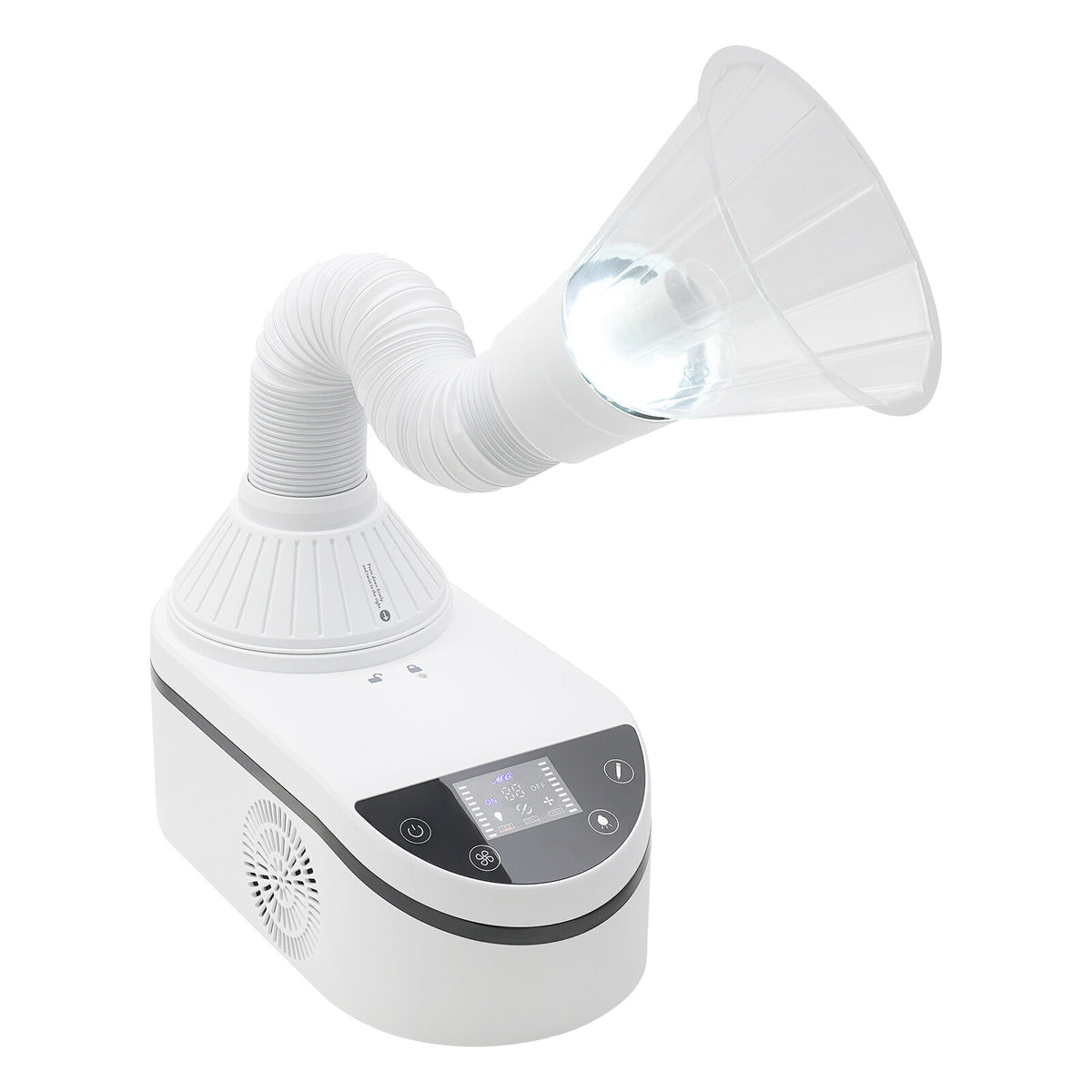 230W Tabletop Nail Dust Collector with 360° Rotating Hose & Filter