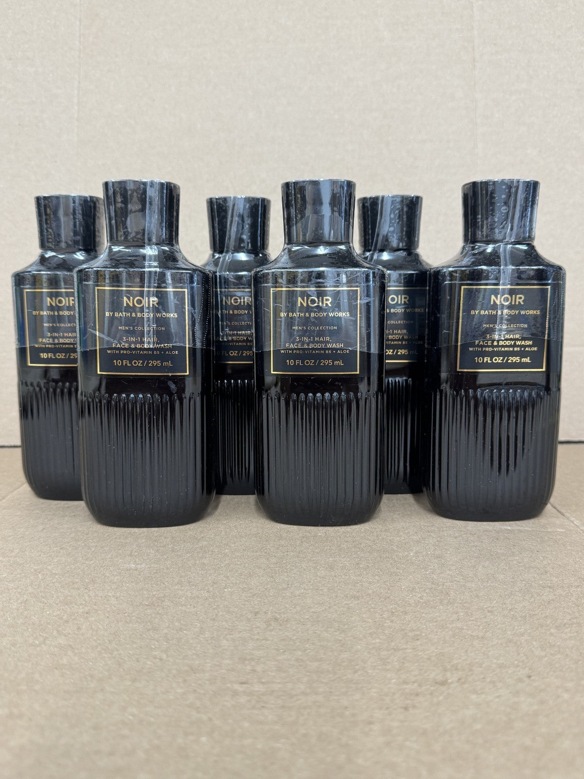 Men's 3-in-1 Body Wash & Face Cleanser 6 Pack - Noir Fragrance