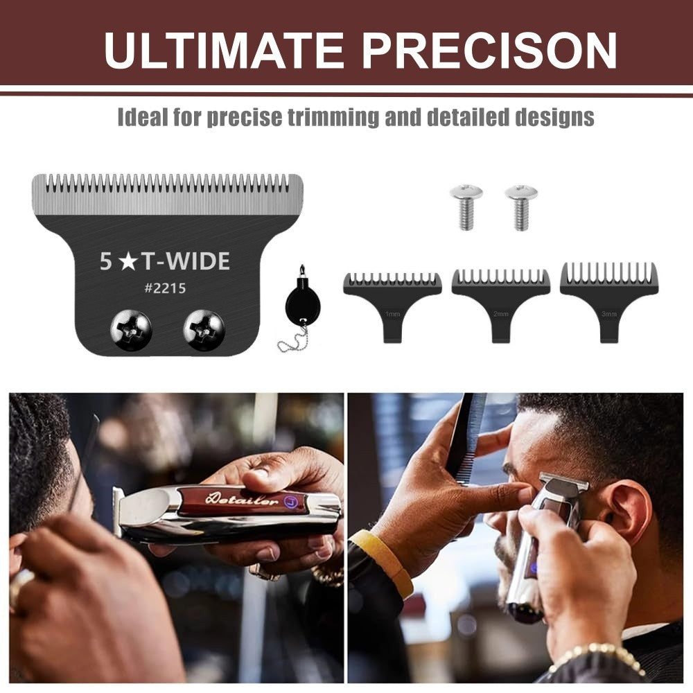 Replacement T Wide Blade for Wahl 5 Star Detailer & Li Trimmer - Professional Clipper Part
