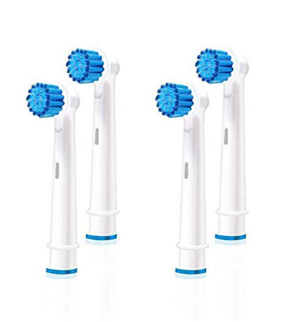 Sensitive Toothbrush Replacement Heads for Braun Oral-B Electric Toothbrush - 4 Pack