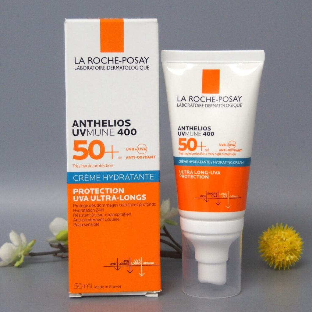 SPF 50+ Moisturizing Sunscreen Cream for Sensitive Skin - Water-Resistant, Dermatologically Tested