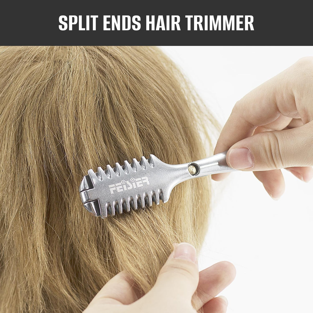 Aluminum Double-Edge Hair Thinning Razor Comb for Styling & Trimming