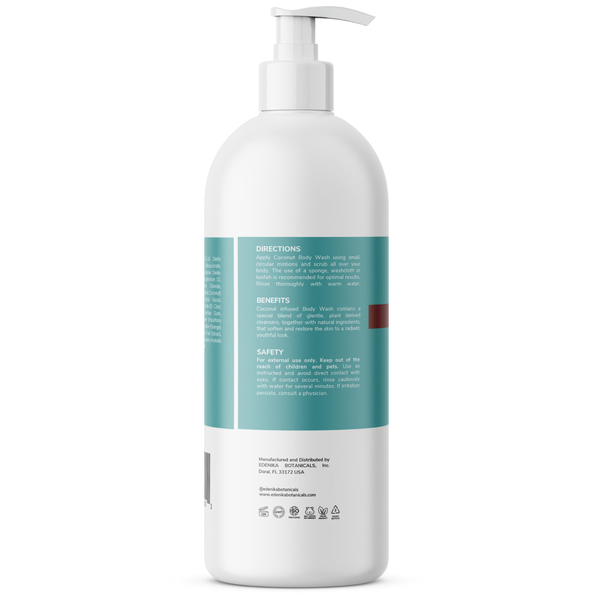 Coconut Body Wash for Hydrating & Nourishing Skin - 16 oz