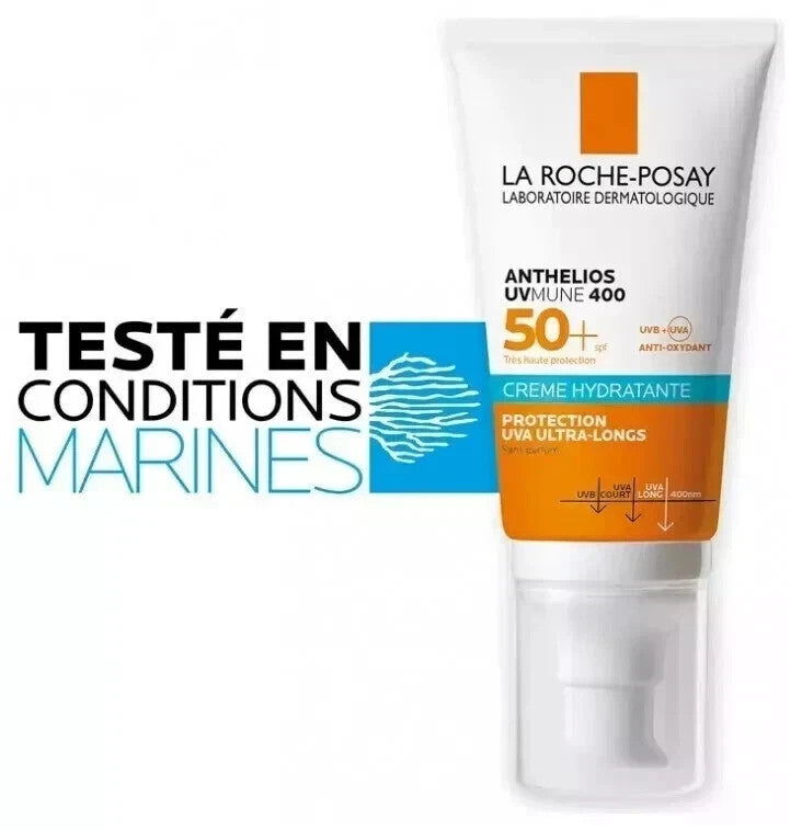 SPF 50+ Moisturizing Sunscreen Cream with Hydrating Formula - 50ML