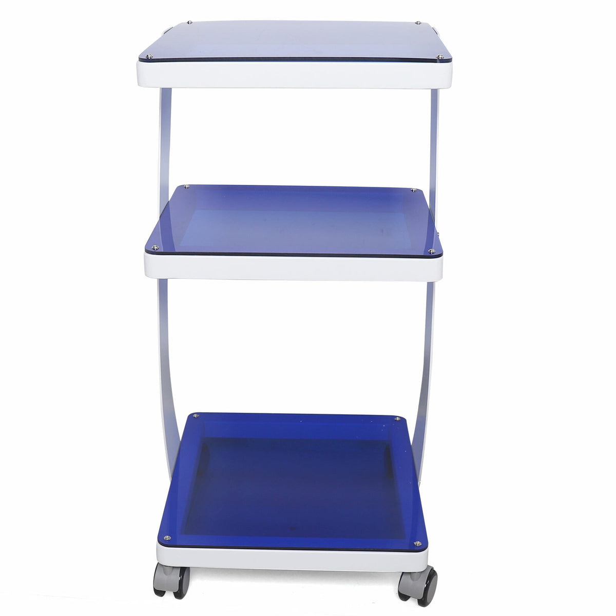 3-Tier Rolling Trolley Cart for Beauty Salon Spa Home Storage with Silent Wheels