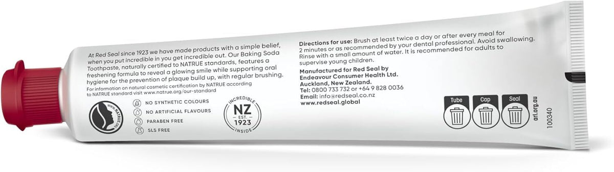 Fluoride-Free Herbal Baking Soda Toothpaste - Vegan & Natural Oral Care