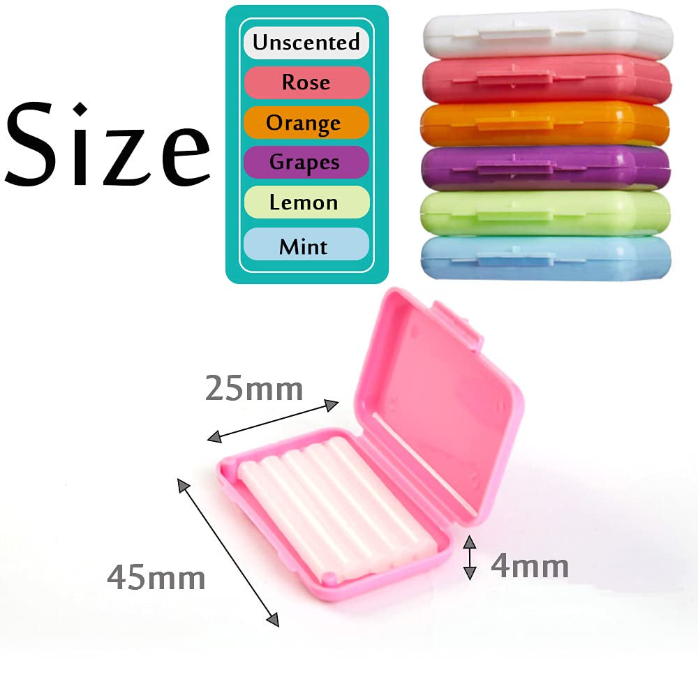 Orthodontic Wax for Braces 6 Pack Colorful Dental Care Relief