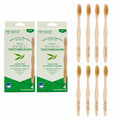 Adult Bamboo Toothbrushes Soft Bristles 8 Pack – Natural Eco-Friendly Oral Care
