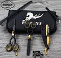 Professional Hair Cutting Scissors Thinning Shears Salon Set - Gold Edition