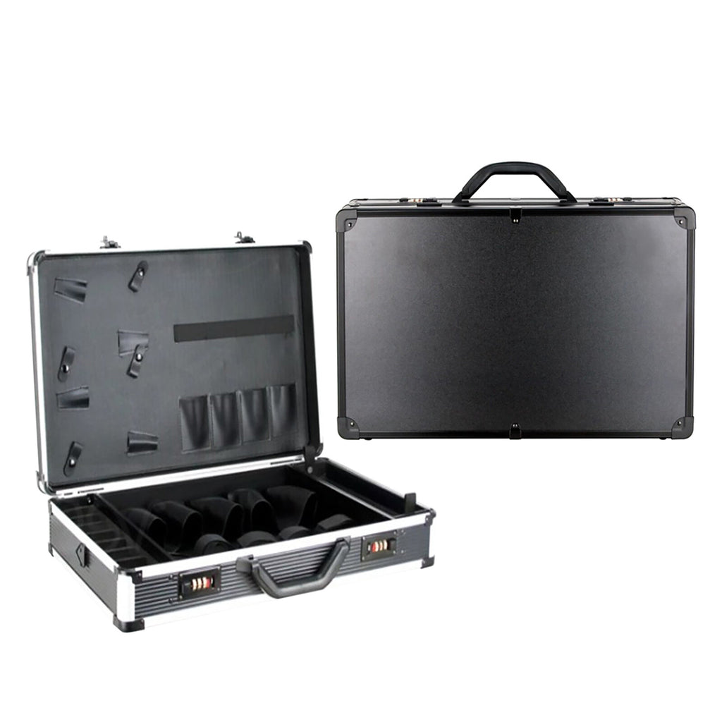 Professional Barber Carrying Case Organizer Travel Tool Box with Lock