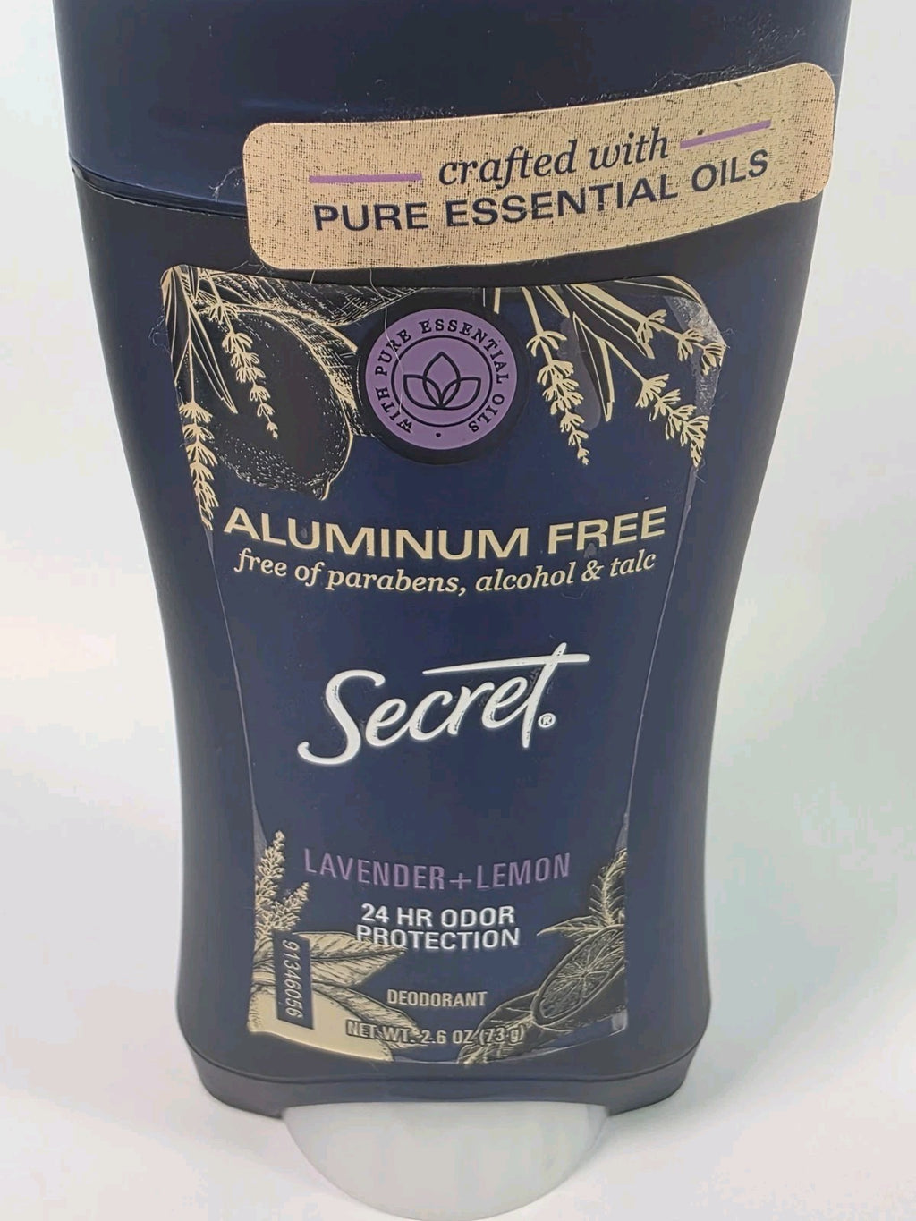 Lavender Lemon Deodorant Stick - Aluminum Free Natural Body Odor Protection 2.6 oz