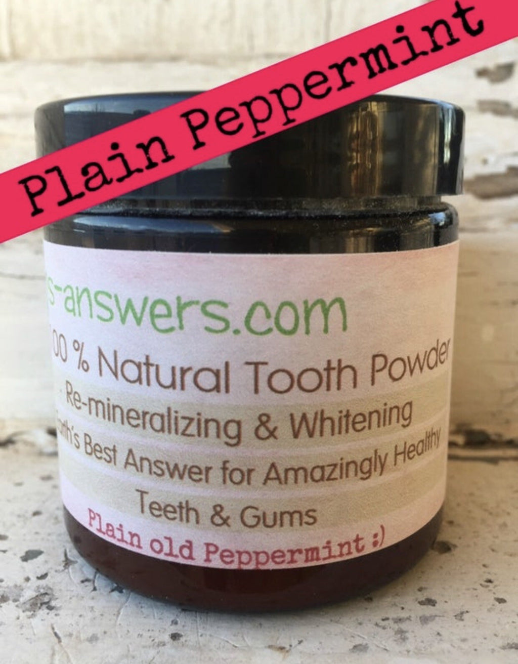 Remineralizing Clay Whitening Tooth Powder - Natural Peppermint Oral Care