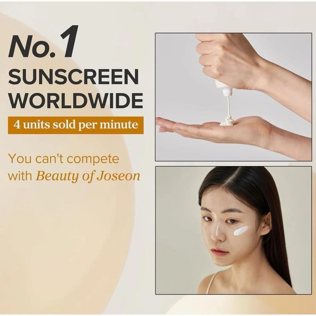 2 Pack Broad Spectrum SPF50+ Probiotics Rice Sunscreen for Daily Use