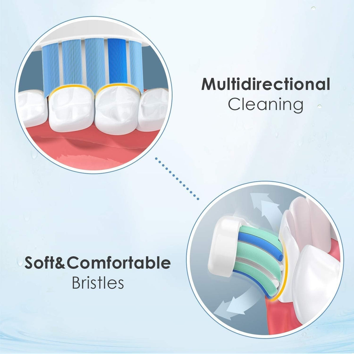 Replacement Toothbrush Heads for Philips Sonicare - 16 Pack Compatible with Snap-On Handles