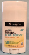 Mineral Beach Defense Face Sunscreen Stick SPF 50 - 1.5 oz