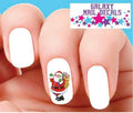 Christmas Santa Nail Decals - Waterslide Nail Art Stickers for Holiday Manicure