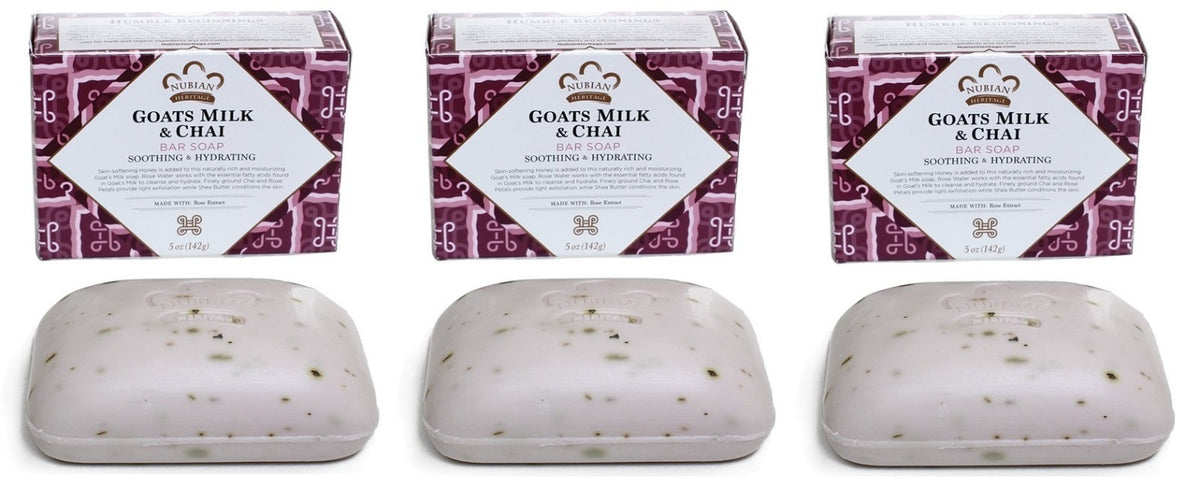 Nubian Heritage 6-Pack Body Care Set - Olive Oil & Green Tea, Goat Milk & Chi, 5oz