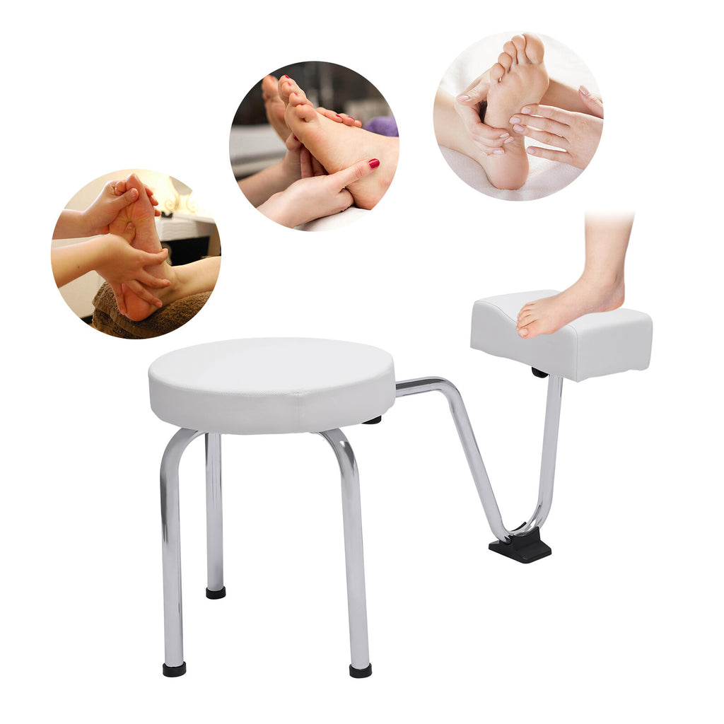Adjustable Pedicure Foot Rest Stool Chair for Salon & Spa