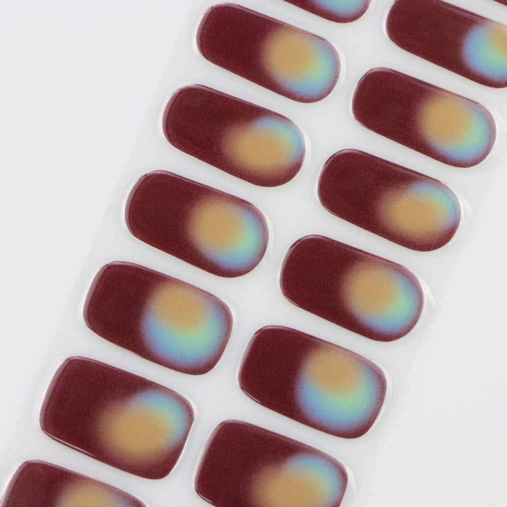 Semi Cured Nail Art Stickers Wraps Gradient - Easy DIY Manicure