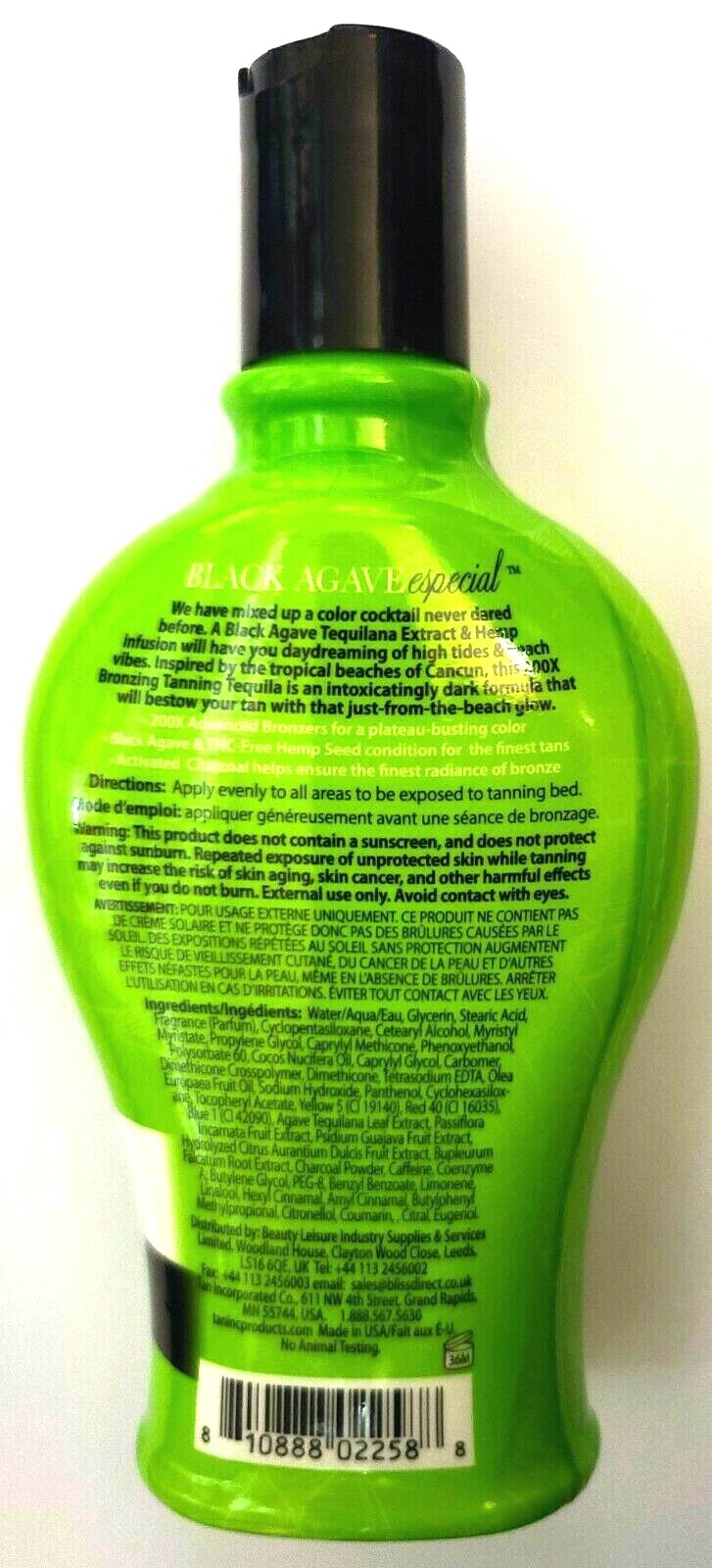 Brown Sugar Black Agave SunTan Tanning Lotion with Dark Bronzers 7.5 oz