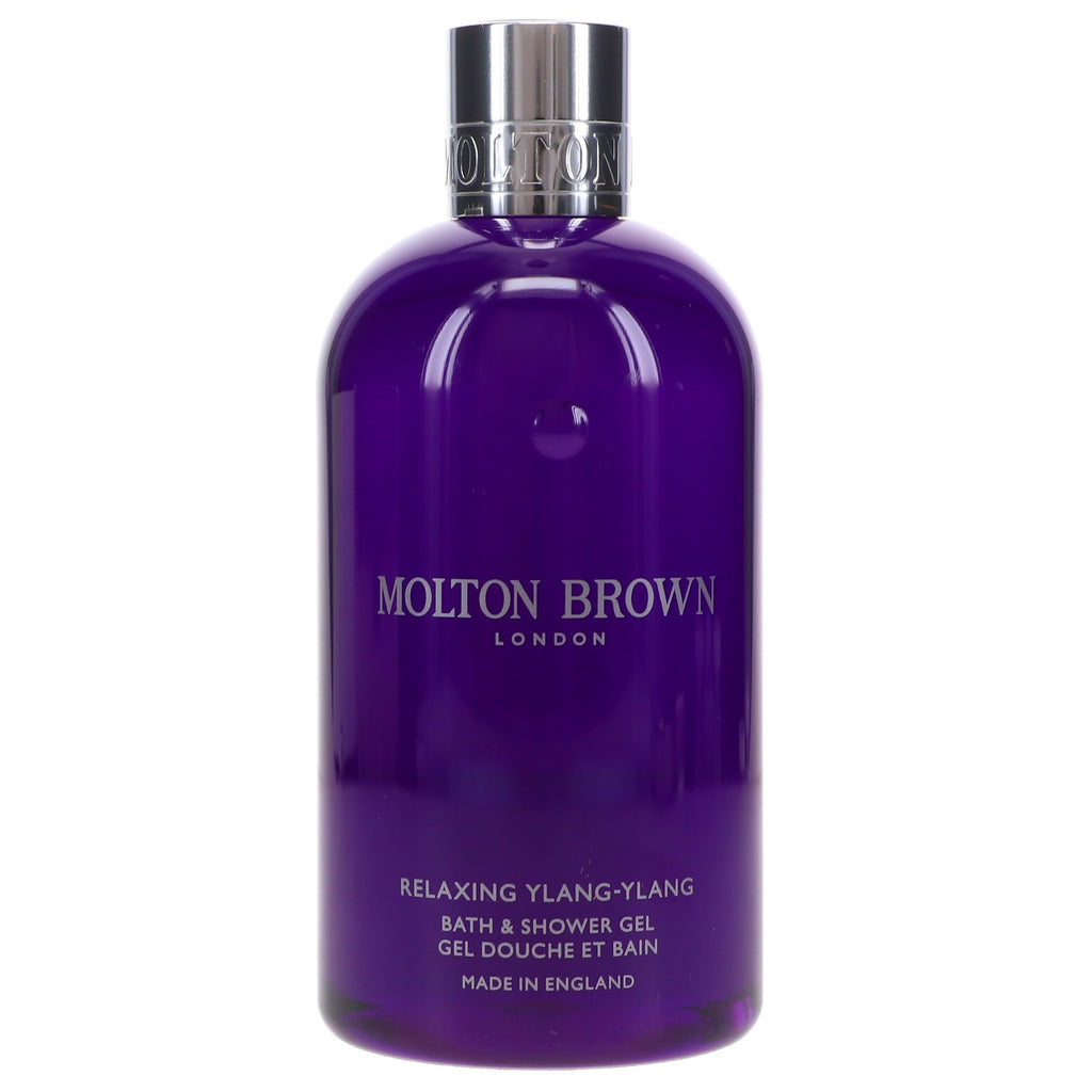 Relaxing Ylang-Ylang Bath & Shower Gel - 10 oz, Soothing Floral Scent