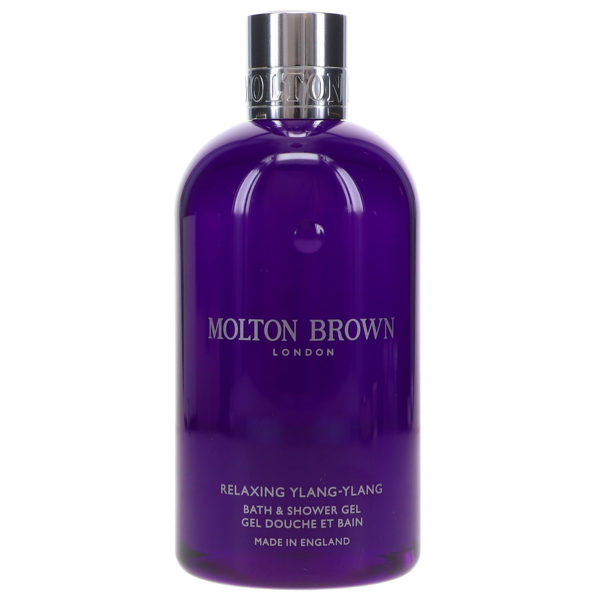 Relaxing Ylang-Ylang Bath & Shower Gel - 10 oz, Soothing Floral Scent