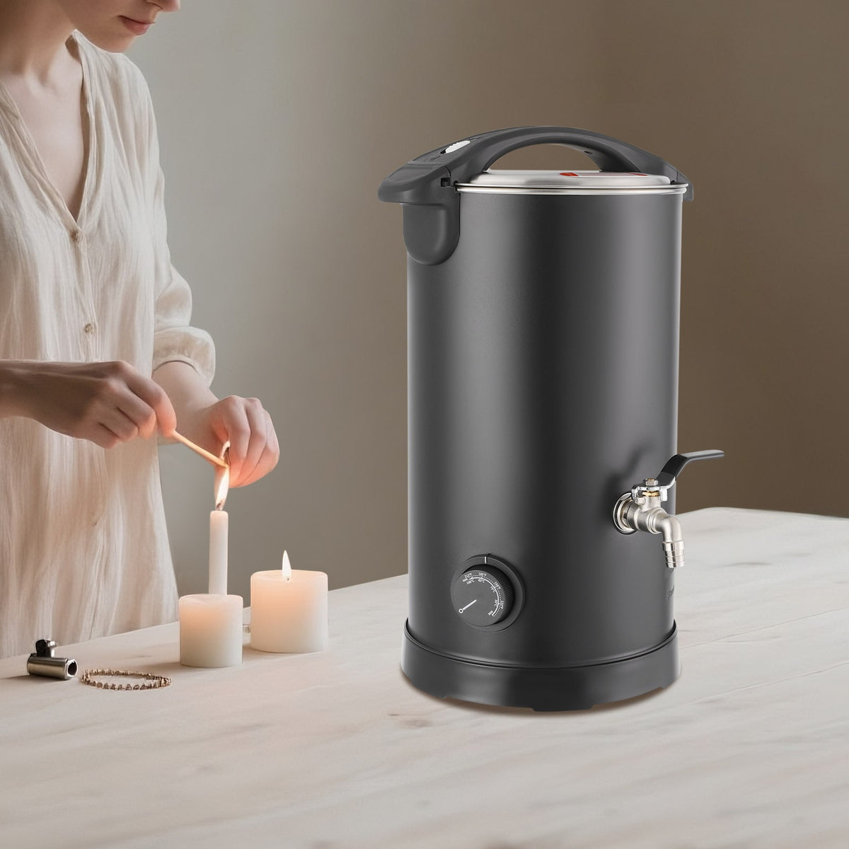 Electric Wax Melting Pot 5L, 1100W Tabletop Wax Warmer for Candles