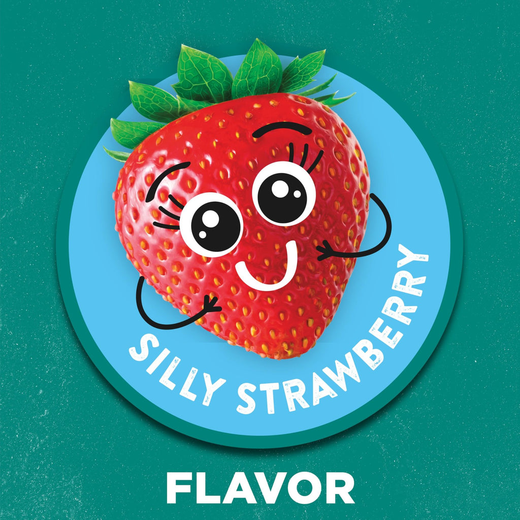Kids Fluoride-Free Toothpaste with Silly Strawberry Flavor - Pack of 3, 5.1 oz