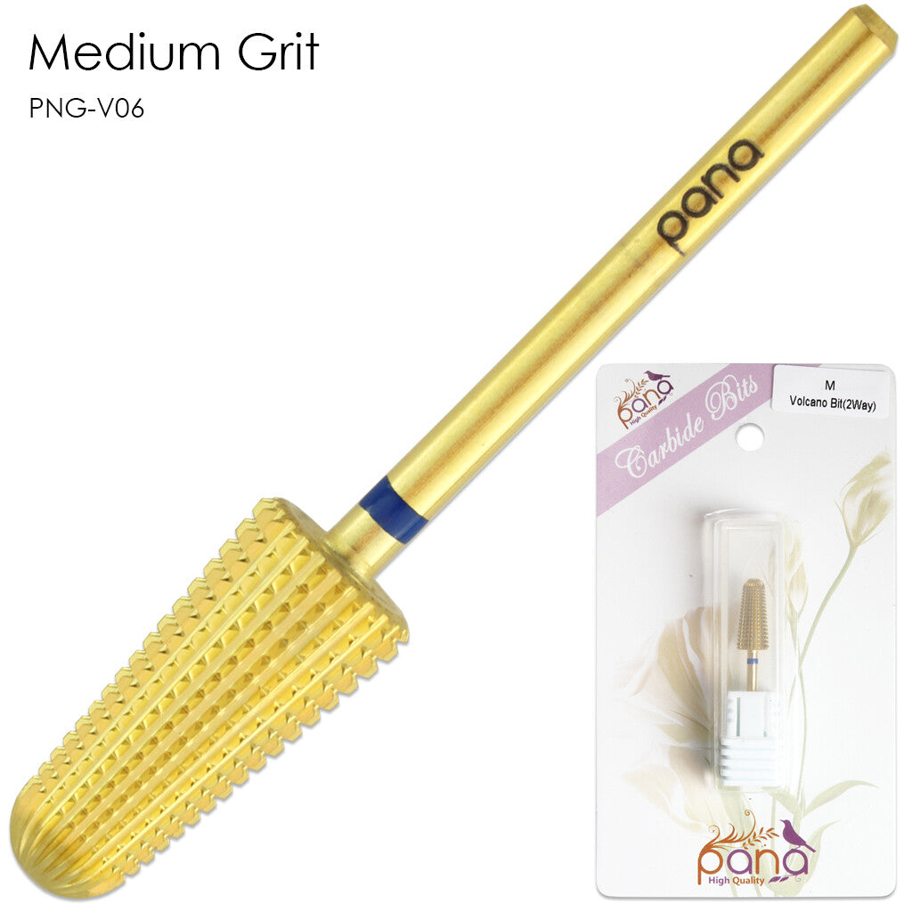 Two Ways Volcano Nail Carbide Bit for Acrylic Gel Removal - USA Made