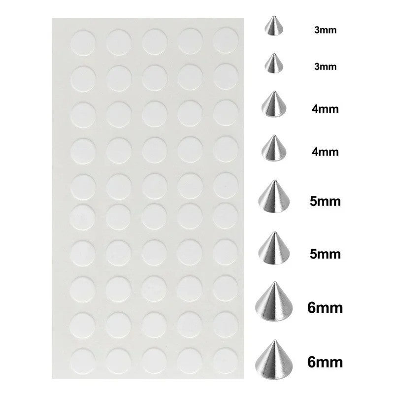 Non-Piercing Lip Nail Stickers Set - Self-Adhesive, Waterproof, Reusable