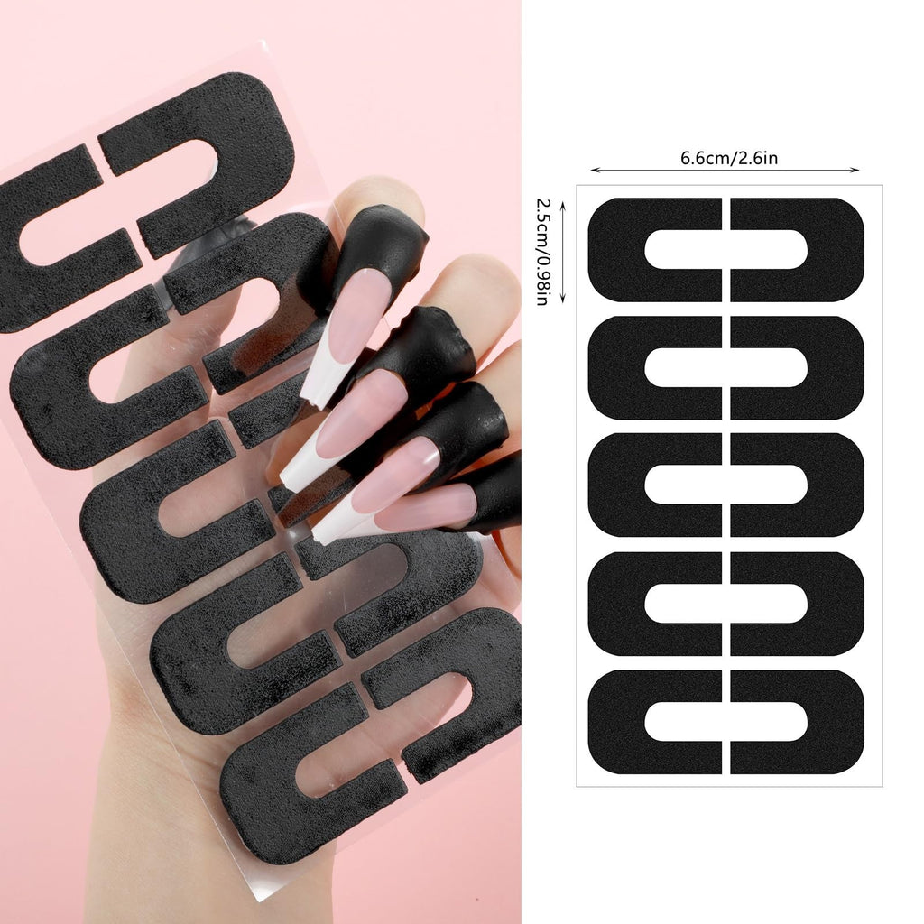 Nail Polish Protector U-Shaped Cuticle Barrier for Nails Painting - Pack of 100