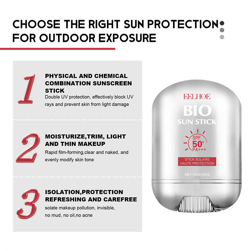 SPF50+ Sun Stick with Anti-Aging & Waterproof UV Protection 15g