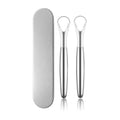 Stainless Steel Tongue Scraper 2 Pack for Bad Breath & Oral Hygiene