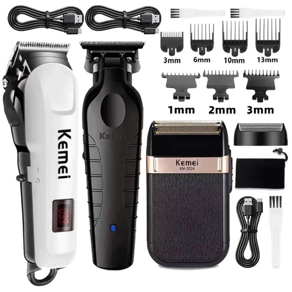 Cordless Hair Clipper & Beard Trimmer for Men - Professional Electric Grooming