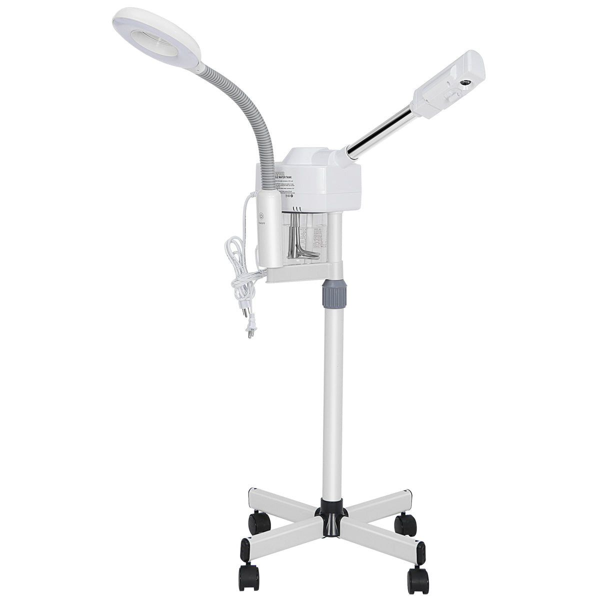 Salon Spa Facial Steamer with Rolling Base and UV Ozone Skin Care Equipment