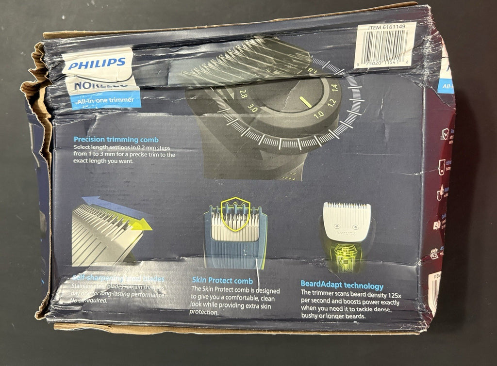Philips Norelco All-in-One Hair, Face & Body Trimmer 24 Pieces - Wet & Dry