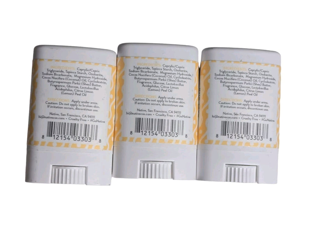 Native Sugar Cookie Scent Mini Travel Deodorant Set - 3 Pack, 0.35oz Each