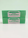 Fluoride-Free Spearmint Toothpaste Set - Whitens Teeth & Freshens Breath, 2-Pack