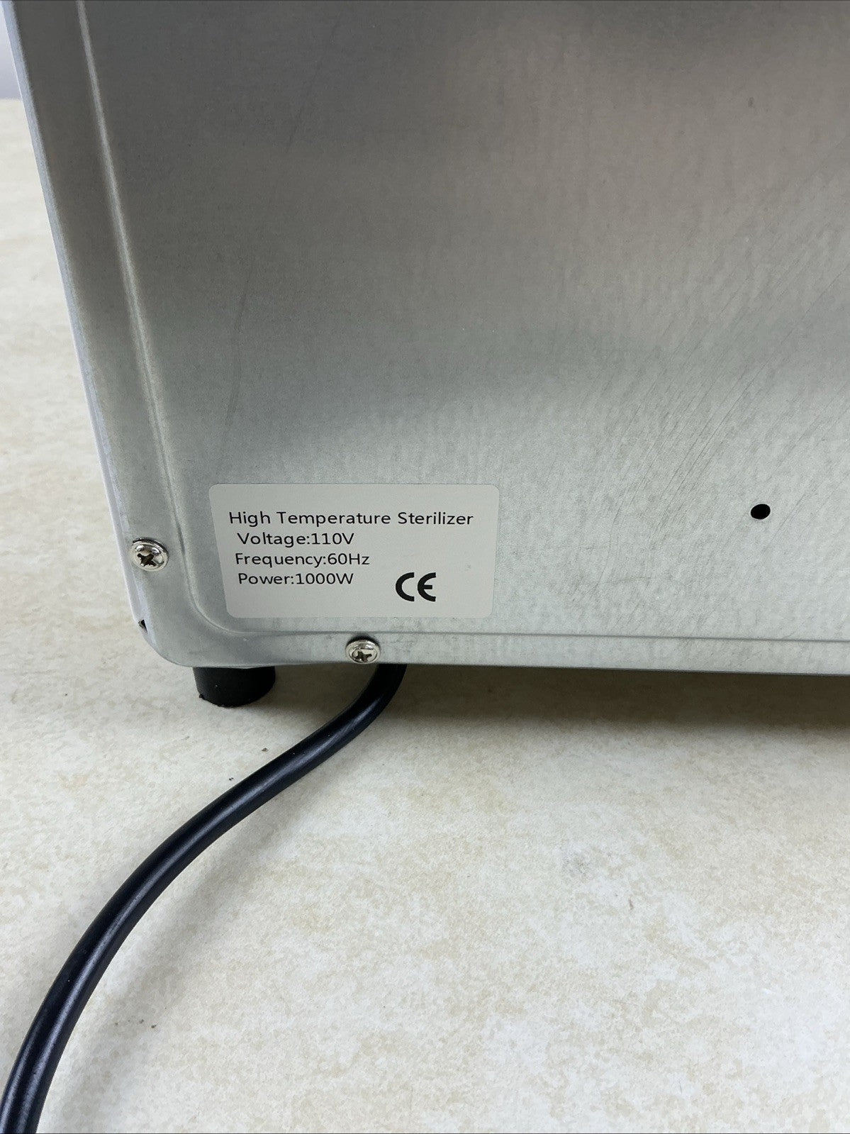 Mini High Temperature Sterilizer for Tools 250°C with Timer - Silver/White